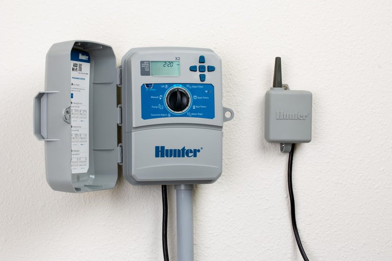 Hunter Industries Hunter Rain Clik WRCLIK Wireless Rain Sensor System, Automatic Shutoff for Sprinkler Controllers, Mounts Easily to Gutter or Wall, Compatible with Most Irrigation Controllers - Image 2